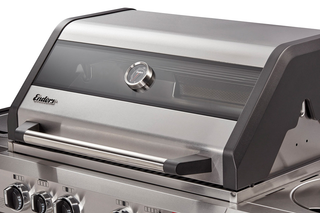 Enders Kansas II Pro 4 Sik Profi Turbo Gas Grill with Turbo Zone, Sink and Side Stove, Steel Colours