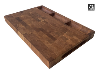 Chefs Soul CarveOak double-sided oak cutting board, 45 x 30