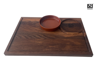 Oak cutting board with bowl Chefs Soul Woodcove, 39 x 27