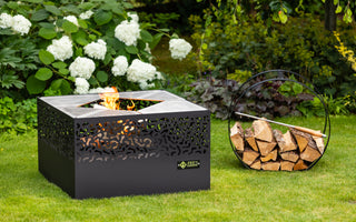 Lauko Ugniavietė su Kepimo Grotelėmis Feu du Jardin Carre 750 Black