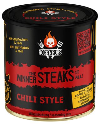 ROCK'N'RUBS Seasoning "The Winner Steaks it All - Chili Style" (for steaks), 180 g