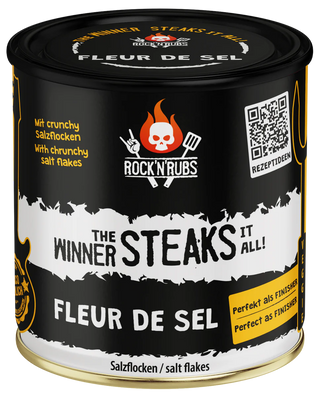 ROCK'N'RUBS Seasoning The Winner Steaks it All - Fleur de Sel salt, 140 g