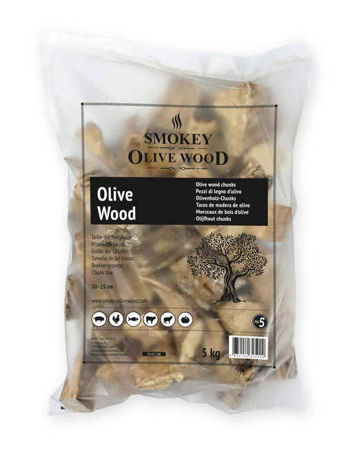 Koksnes gabali kūpināšanai SMOKEY OLIVE WOOD Olive (Olīve) No.5, 5 kg